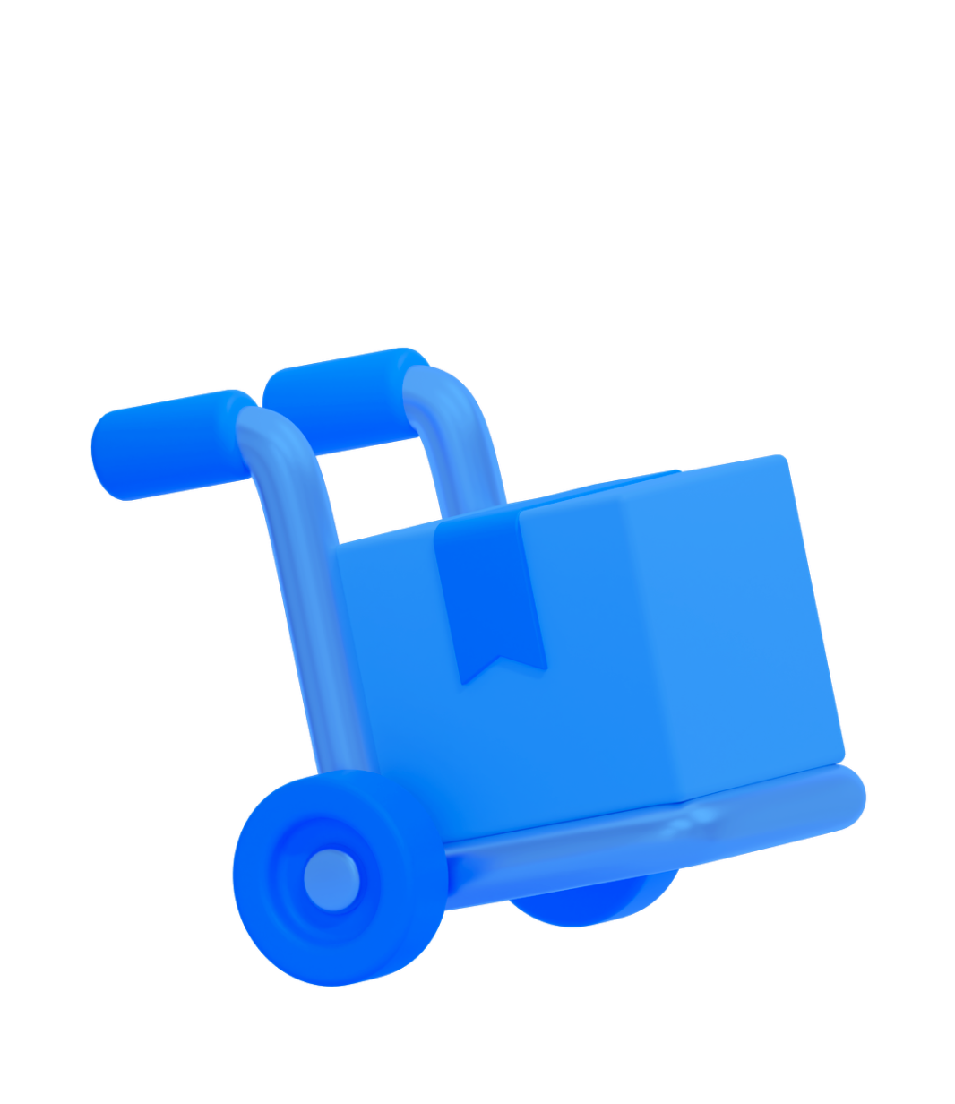 Blue wheelbarrow